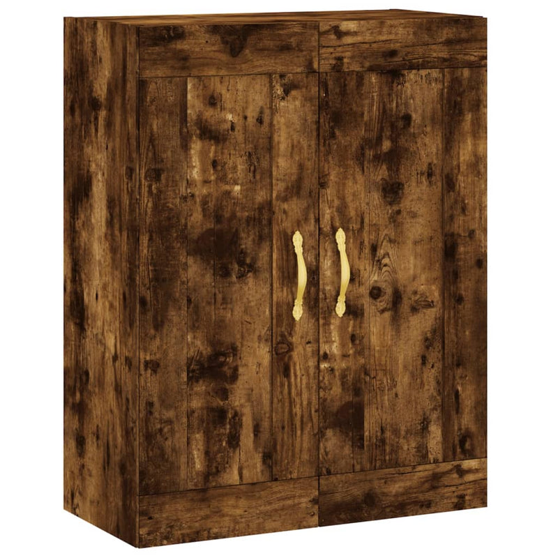 Wall Mounted Cabinets 2 pcs Smoked Oak Engineered Wood