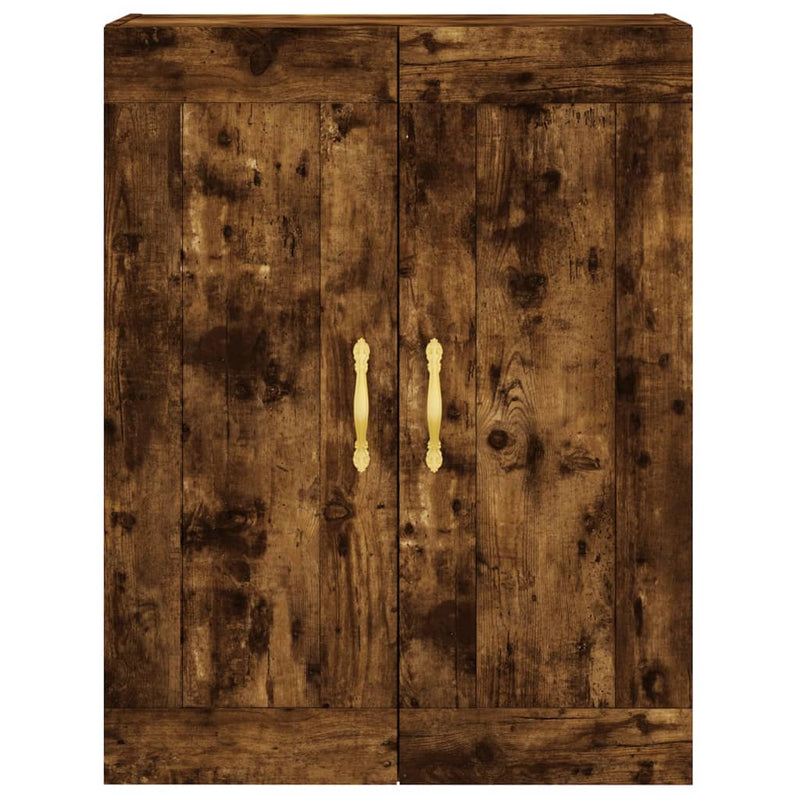 Wall Mounted Cabinets 2 pcs Smoked Oak Engineered Wood