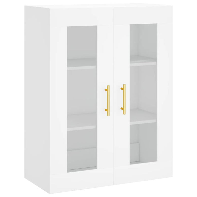 Highboard White 69.5x34x180 cm Engineered Wood