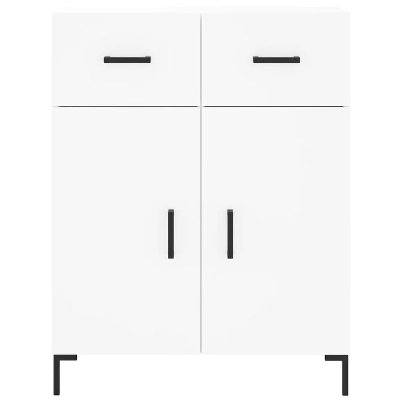 Highboard White 69.5x34x180 cm Engineered Wood