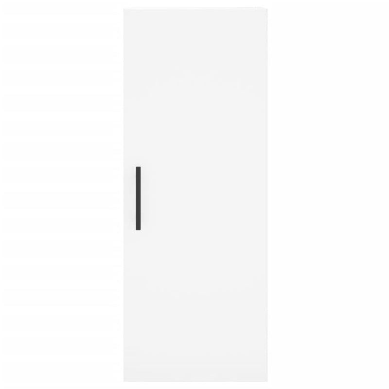 Highboard White 34.5x34x180 cm Engineered Wood