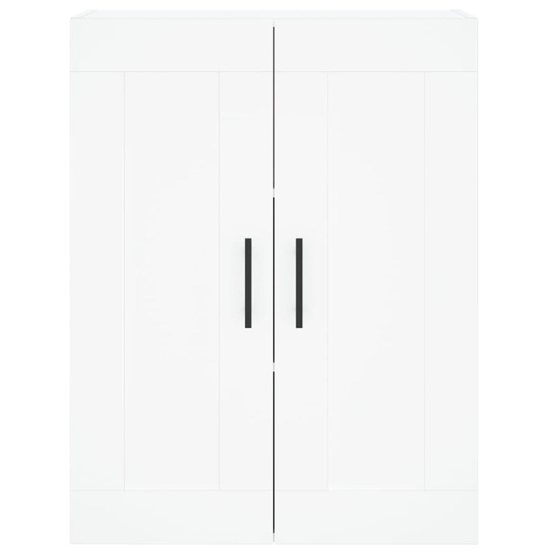 Highboard White 69.5x34x180 cm Engineered Wood