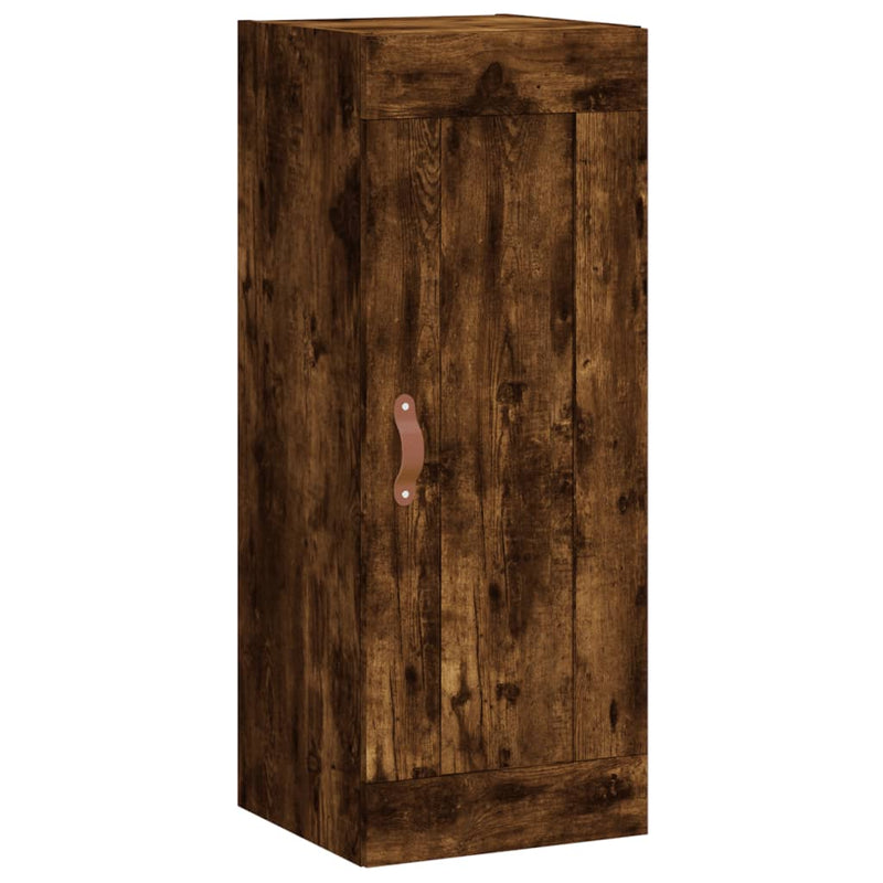 Highboard Smoked Oak 34.5x34x180 cm Engineered Wood