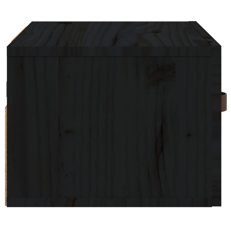 Wall-mounted Bedside Cabinets 2 pcs Black 40x29.5x22 cm