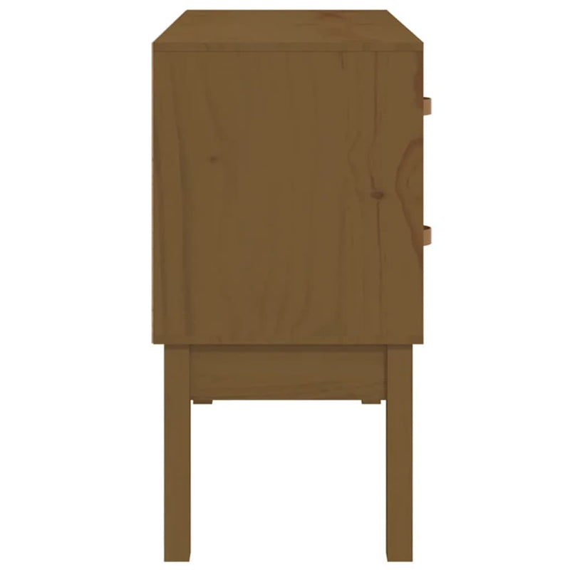 Console Cabinet Honey Brown 90x40x78 cm Solid Wood Pine