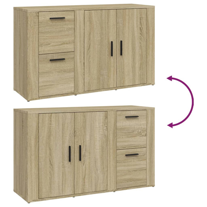 Sideboard Sonoma Oak 100x33x59.5 cm Engineered Wood