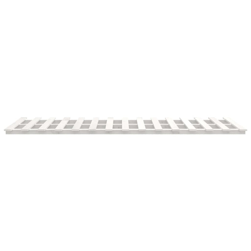 Bed Frame without Mattress White 140x190 cm Solid Wood Pine