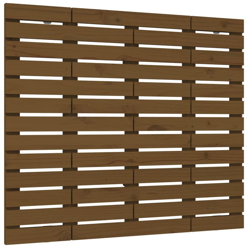 Wall Headboard Honey Brown 141x3x91.5 cm Solid Wood Pine
