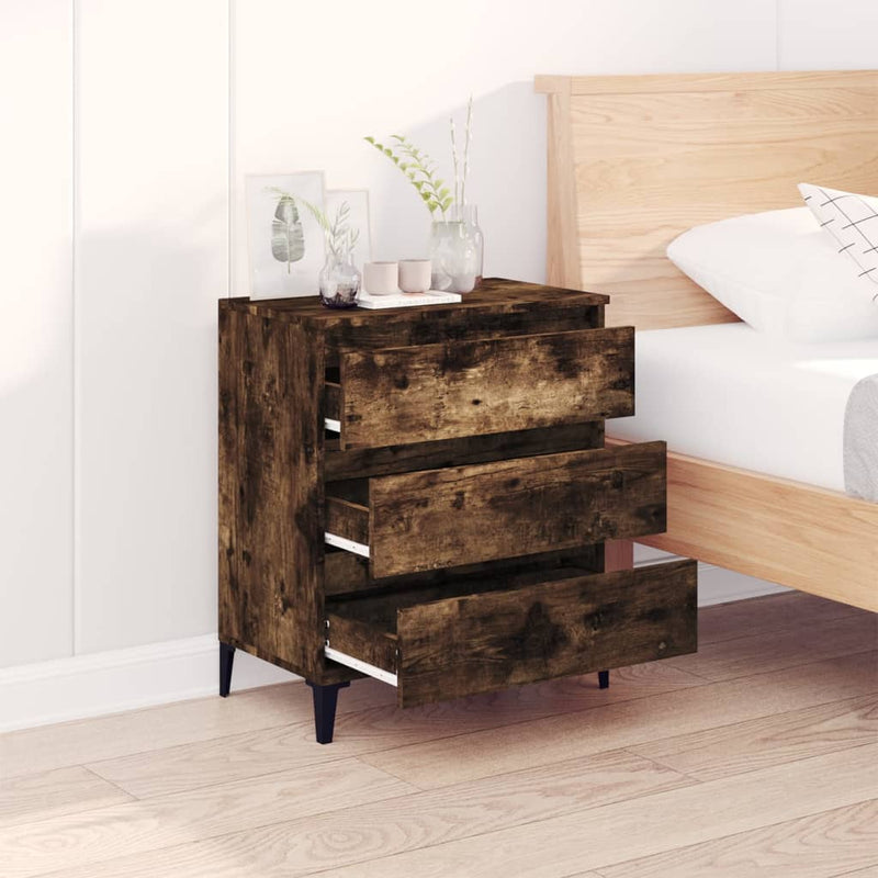 Sideboard Smoked Oak 60x35x70 cm Engineered Wood