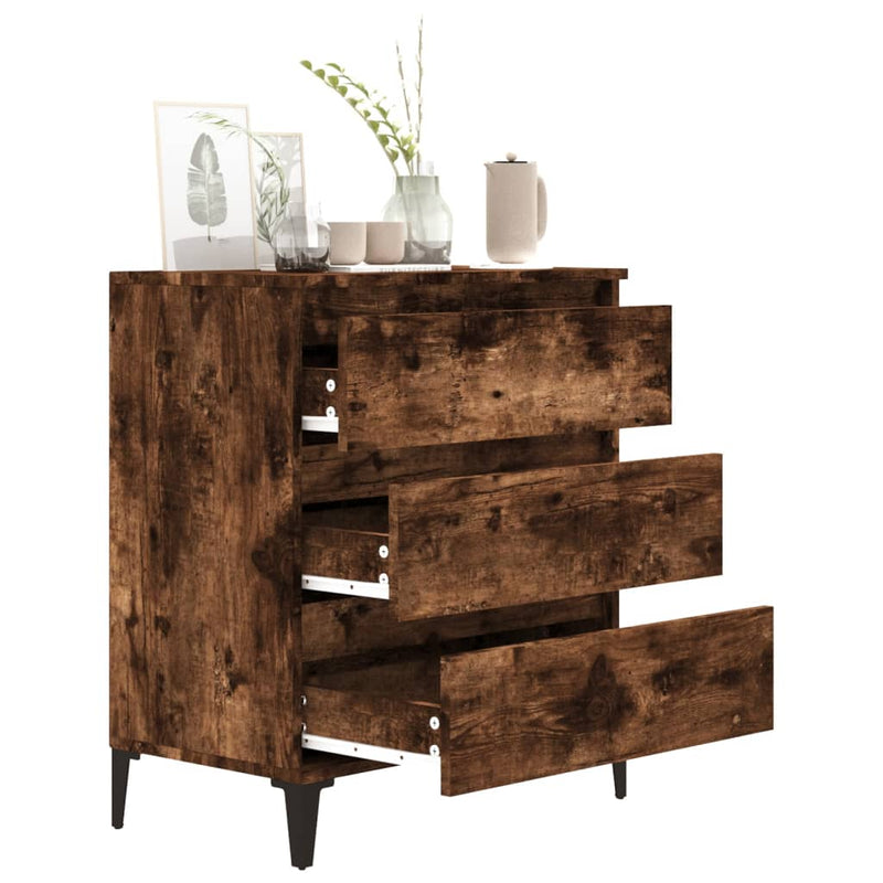 Sideboard Smoked Oak 60x35x70 cm Engineered Wood