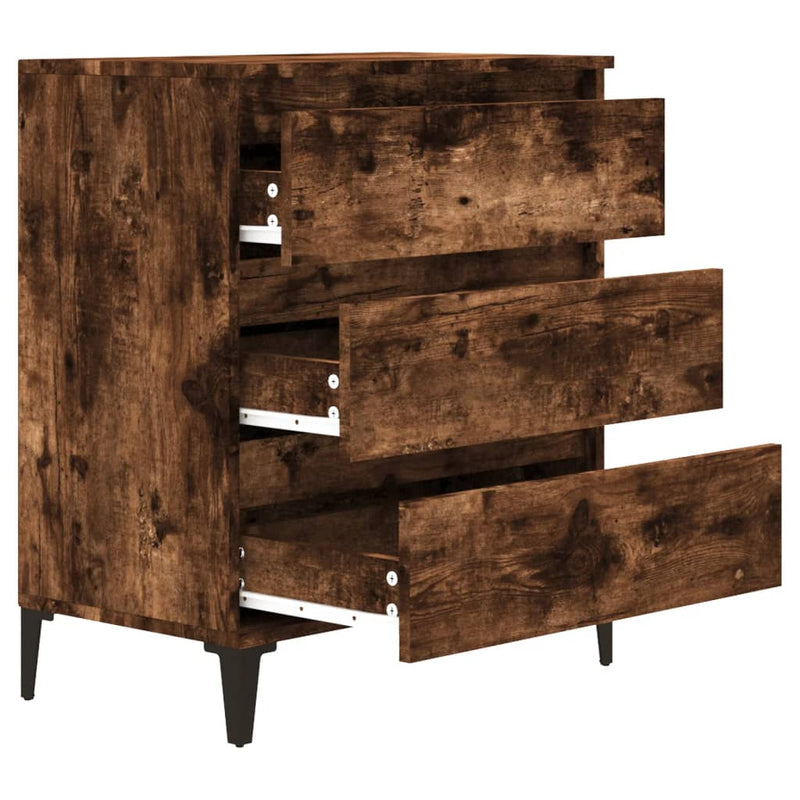Sideboard Smoked Oak 60x35x70 cm Engineered Wood