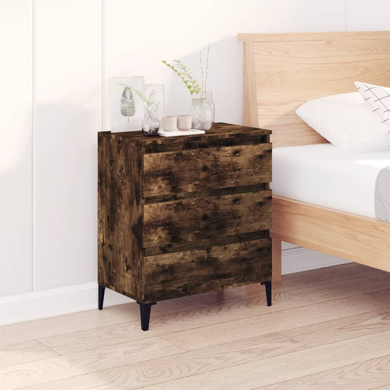 Sideboard Smoked Oak 60x35x70 cm Engineered Wood