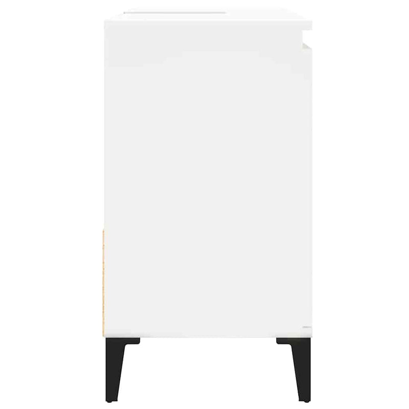 Bathroom Cabinet White 65x33x60 cm Engineered Wood