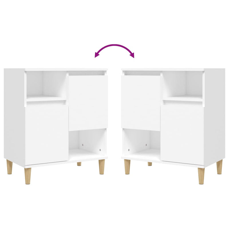 Sideboard White 60x35x70 cm Engineered Wood