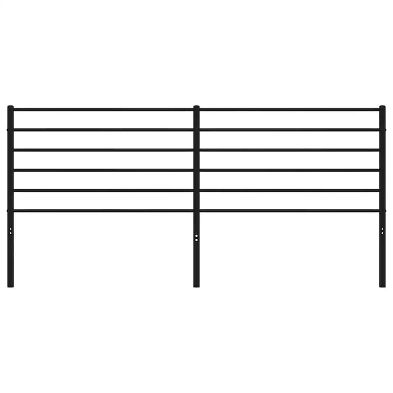 Metal Headboard Black 193 cm