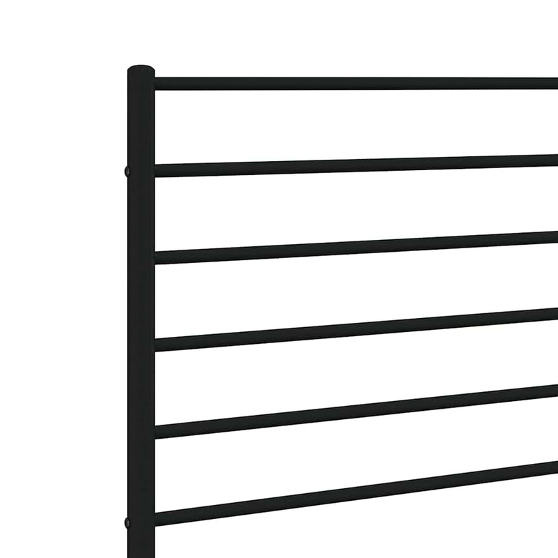 Metal Headboard Black 193 cm
