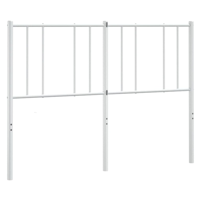 Metal Headboard White 120 cm