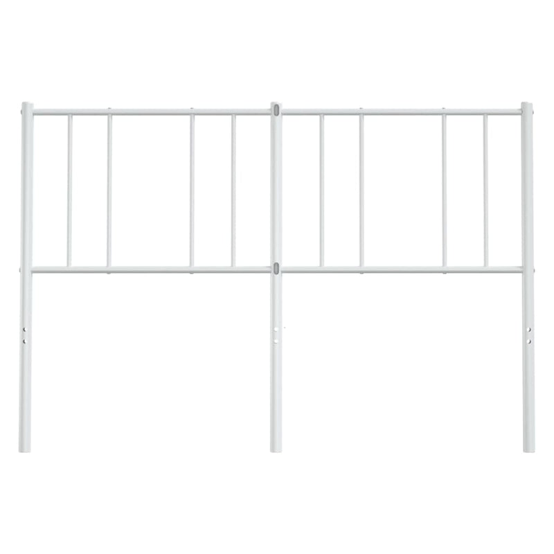 Metal Headboard White 120 cm
