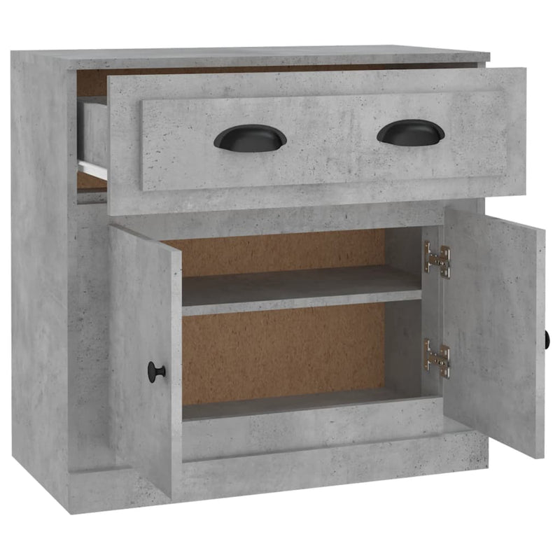 Sideboard Concrete Grey 70x35.5x67.5 cm Engineered Wood