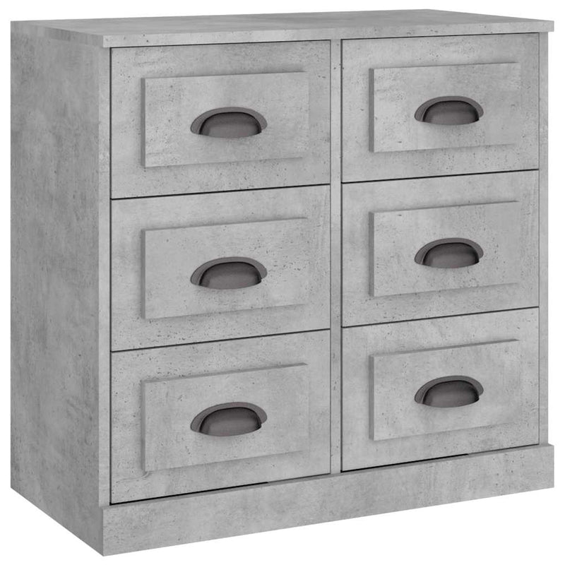 Sideboard Concrete Grey 70x35.5x67.5 cm Engineered Wood
