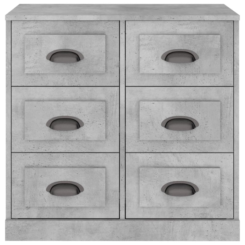 Sideboard Concrete Grey 70x35.5x67.5 cm Engineered Wood