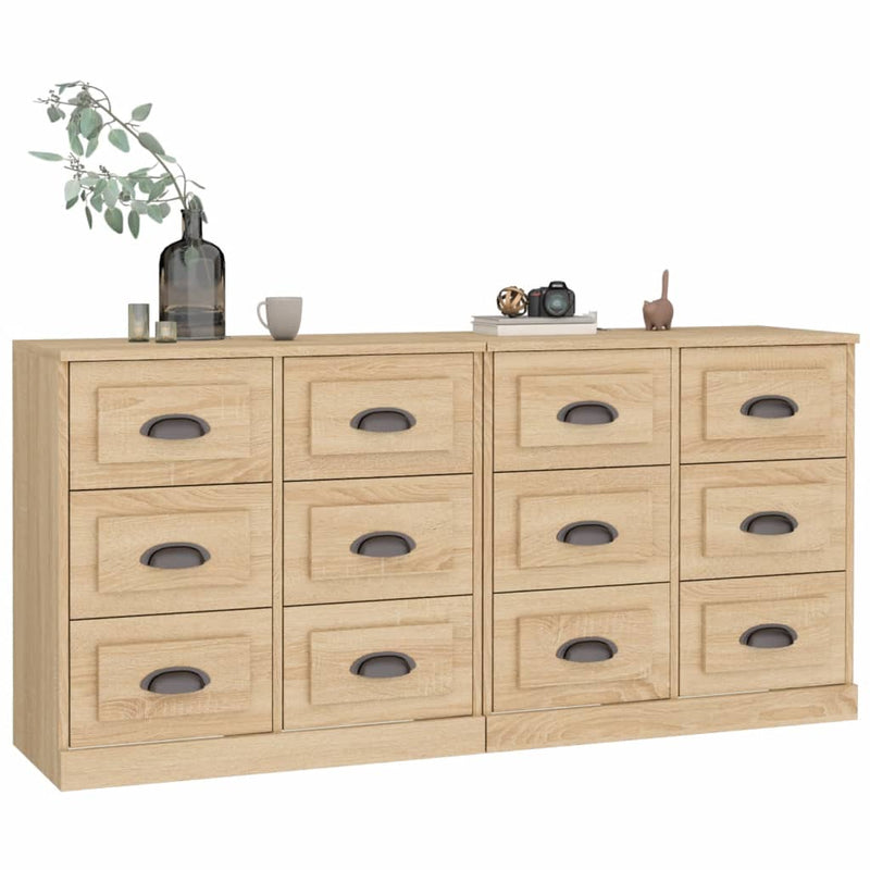 Sideboards 2 pcs Sonoma Oak Engineered Wood