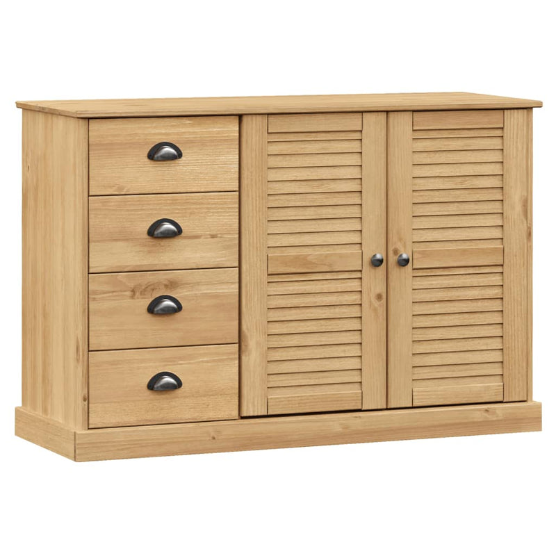 Sideboard with Drawers VIGO 113x40x75 cm Solid Wood Pine