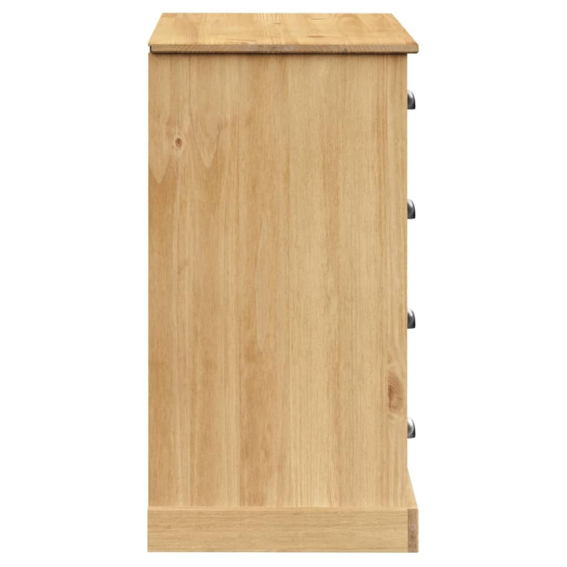 Sideboard with Drawers VIGO 113x40x75 cm Solid Wood Pine