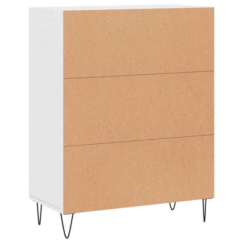 Sideboard White 69.5x34x90 cm Engineered Wood