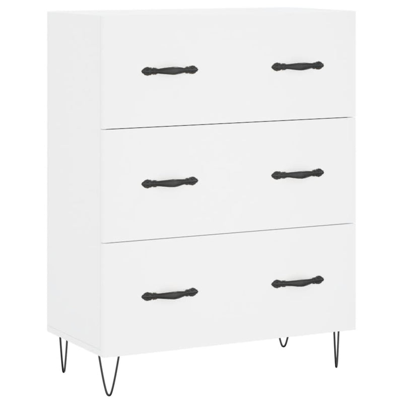 Sideboard White 69.5x34x90 cm Engineered Wood