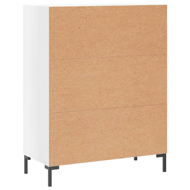 Sideboard High Gloss White 69.5x34x90 cm Engineered Wood