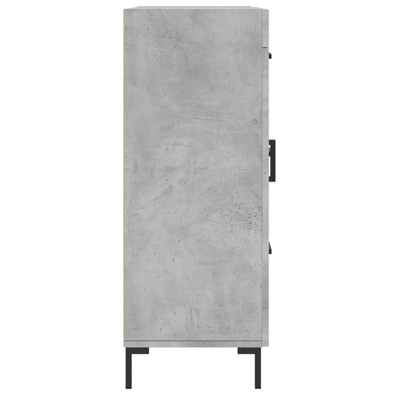 Sideboard Concrete Grey 69.5x34x90 cm Engineered Wood