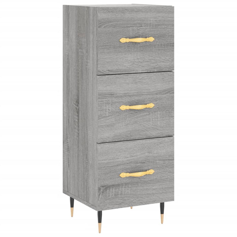Sideboard Grey Sonoma 34.5x34x90 cm Engineered Wood