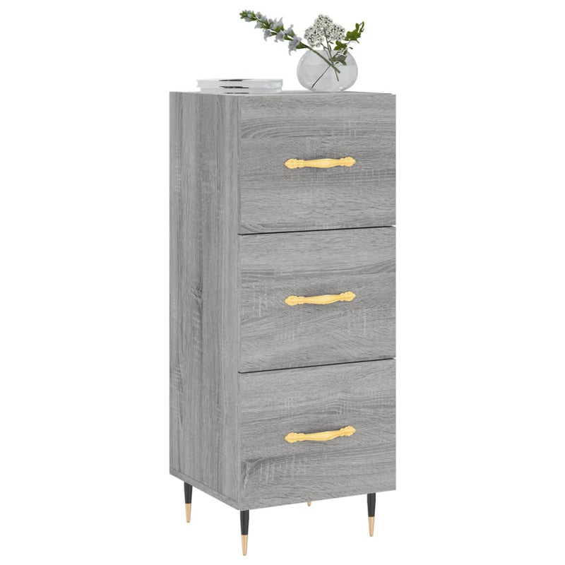 Sideboard Grey Sonoma 34.5x34x90 cm Engineered Wood