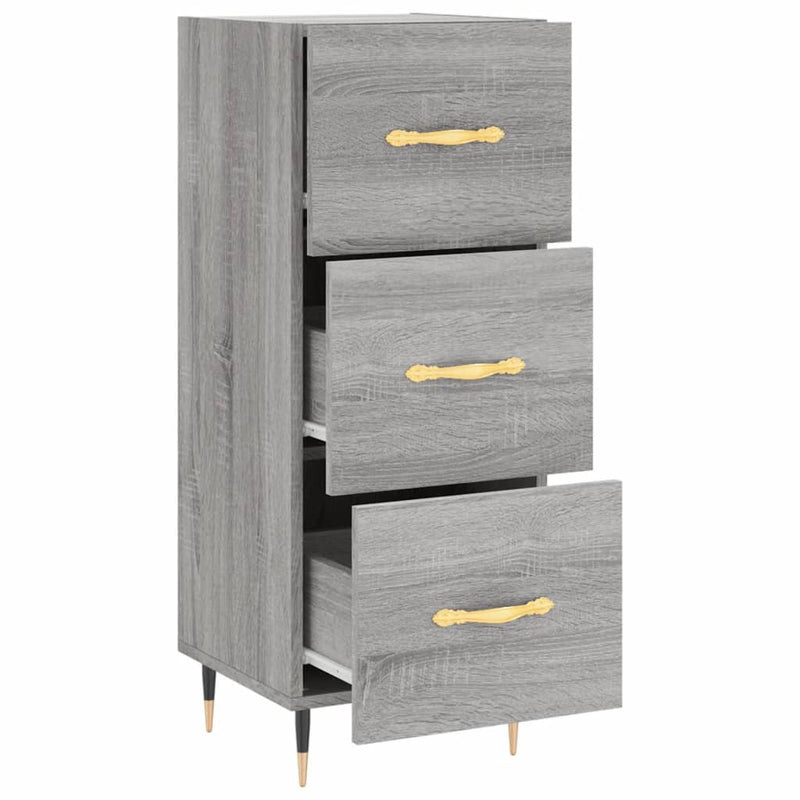 Sideboard Grey Sonoma 34.5x34x90 cm Engineered Wood