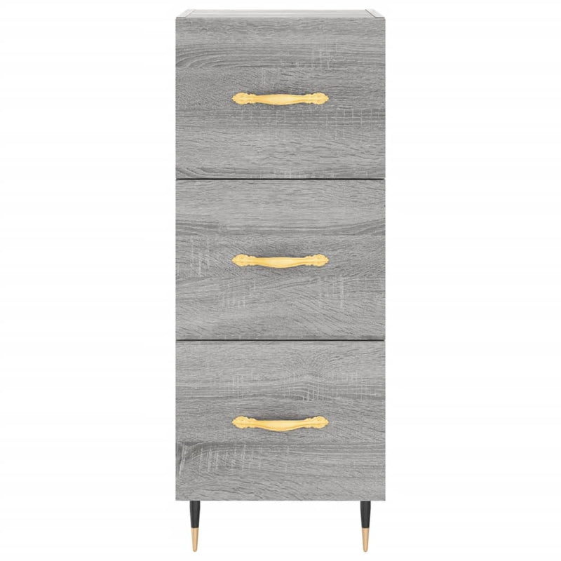 Sideboard Grey Sonoma 34.5x34x90 cm Engineered Wood