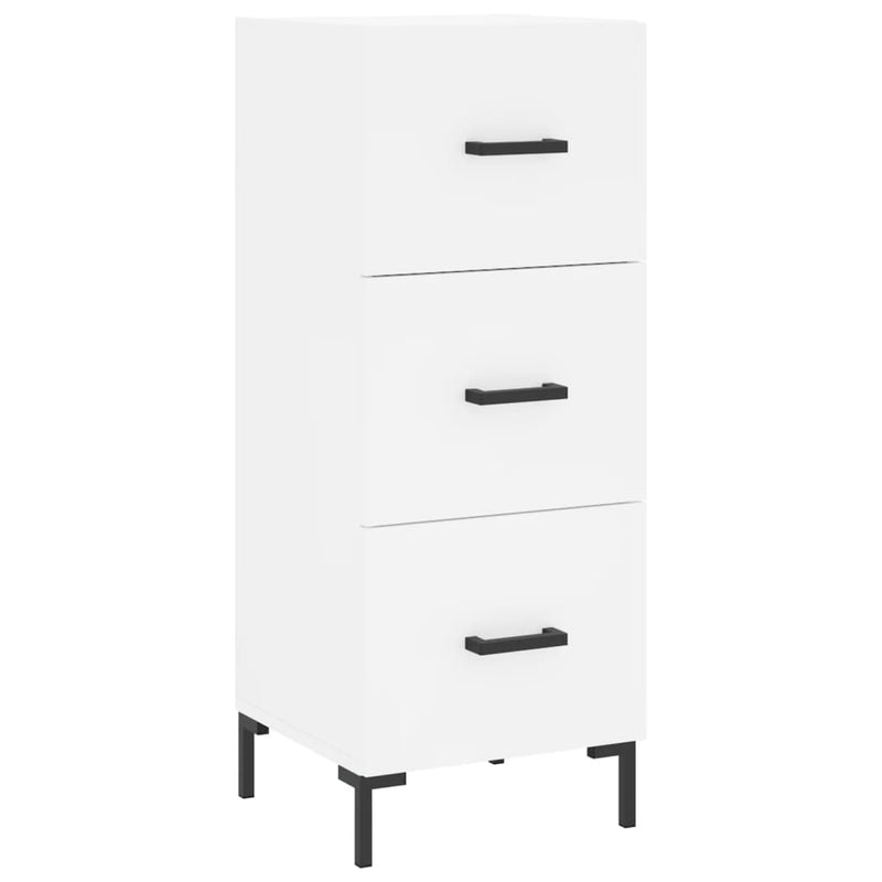 Sideboard White 34.5x34x90 cm Engineered Wood