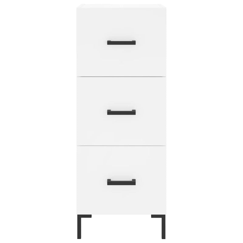 Sideboard White 34.5x34x90 cm Engineered Wood