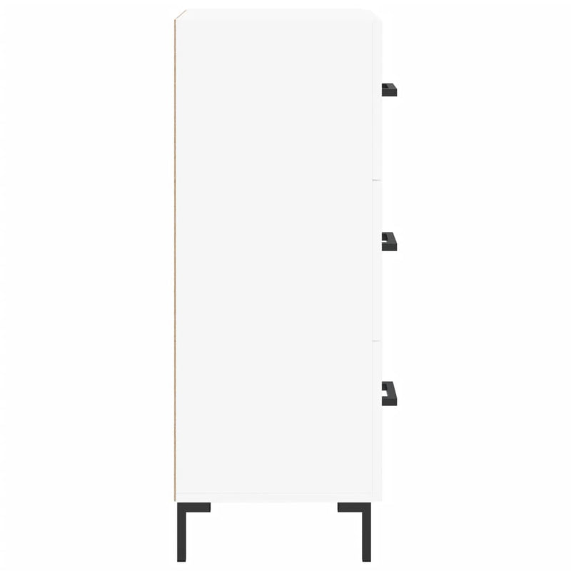 Sideboard White 34.5x34x90 cm Engineered Wood