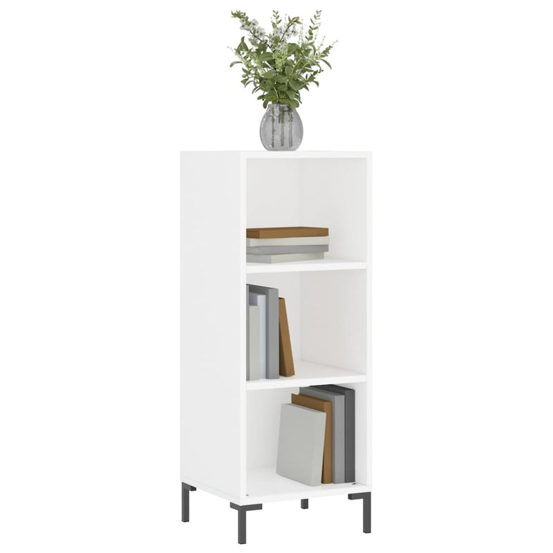 Sideboard White 34.5x32.5x90 cm Engineered Wood