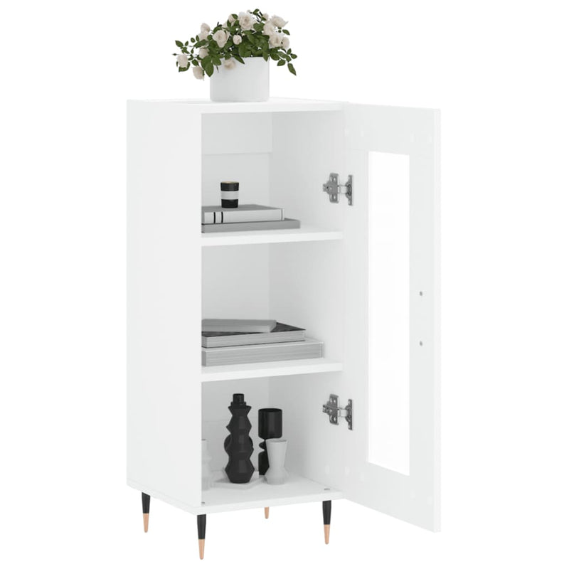 Sideboard White 34.5x34x90 cm Engineered Wood