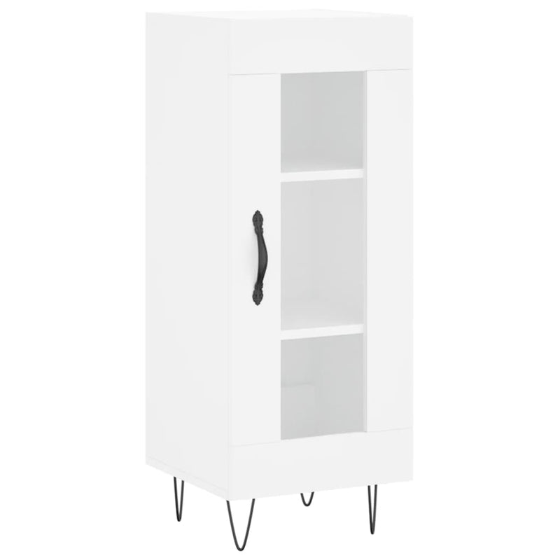Sideboard White 34.5x34x90 cm Engineered Wood