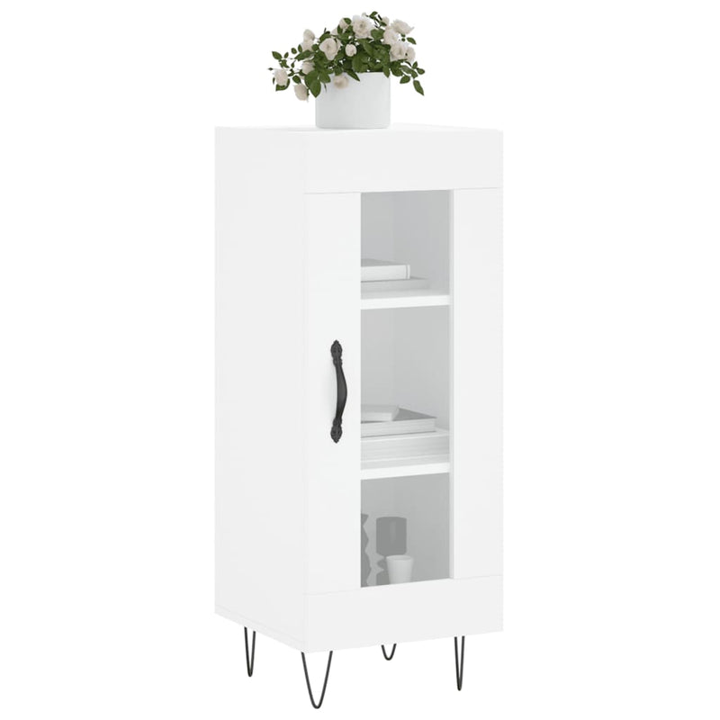 Sideboard White 34.5x34x90 cm Engineered Wood
