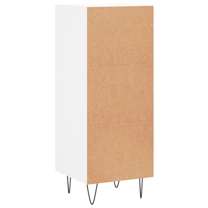 Sideboard White 34.5x34x90 cm Engineered Wood