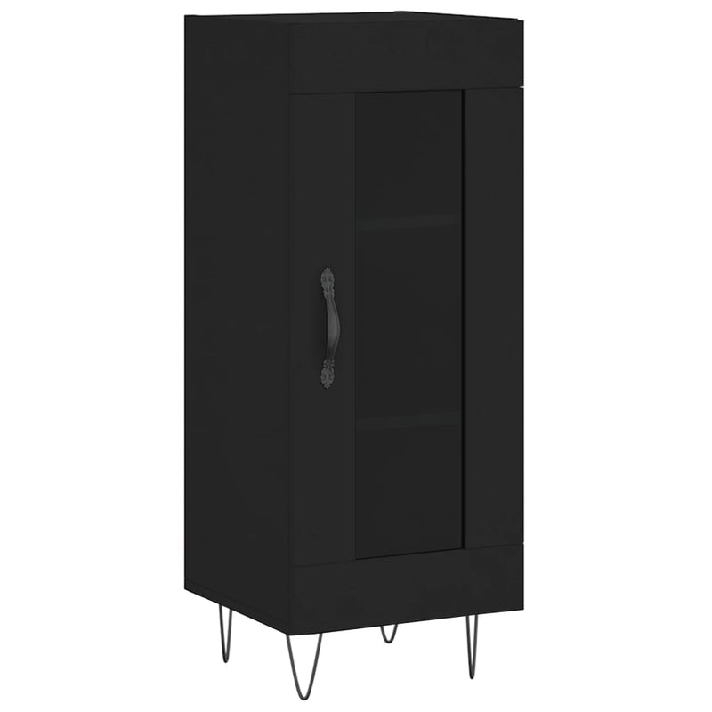 Sideboard Black 34.5x34x90 cm Engineered Wood