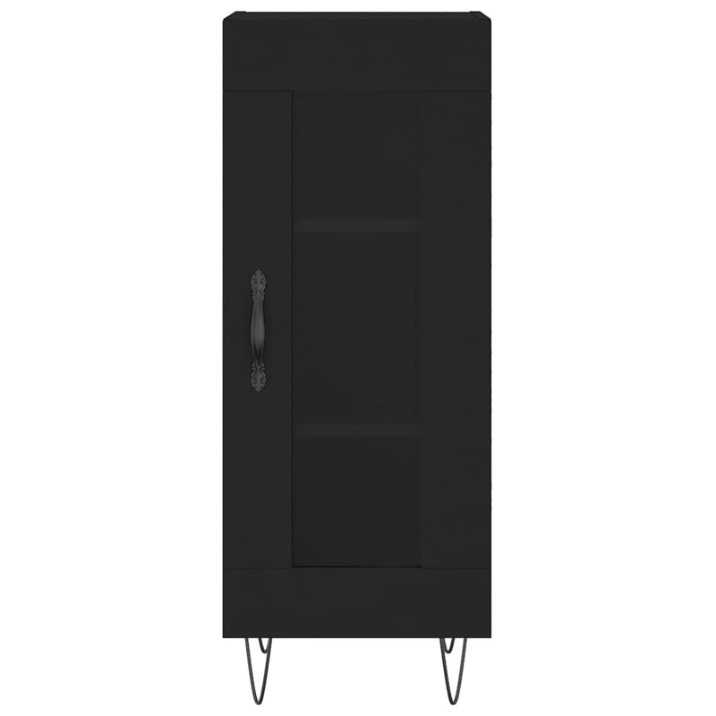 Sideboard Black 34.5x34x90 cm Engineered Wood