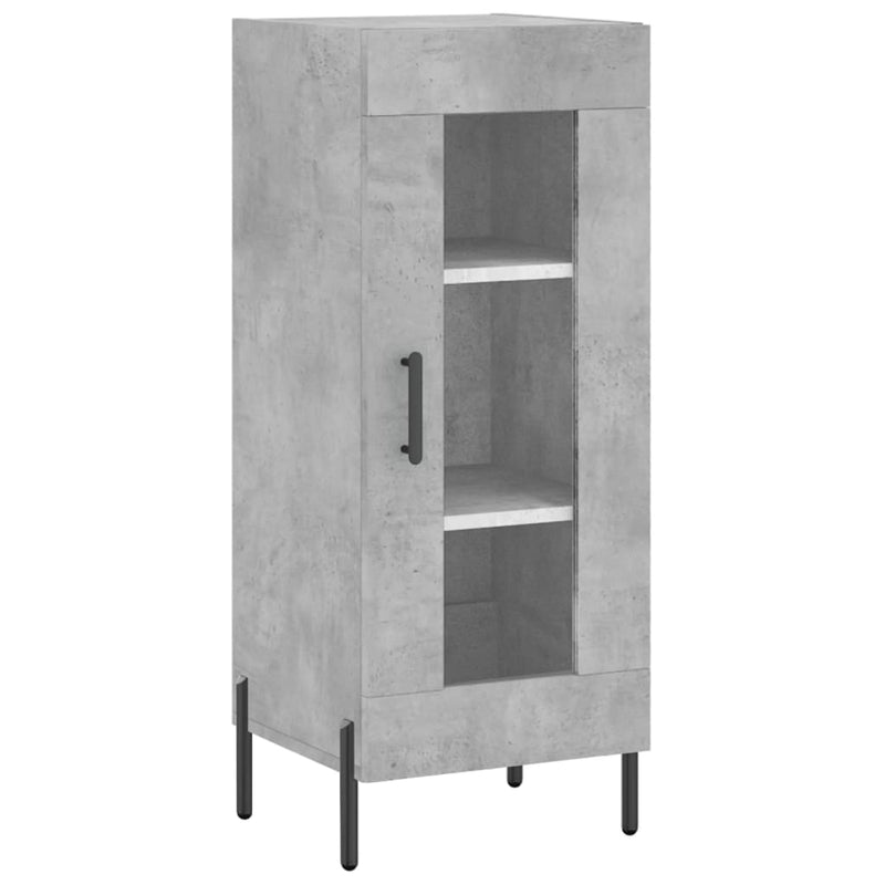 Sideboard Concrete Grey 34.5x34x90 cm Engineered Wood