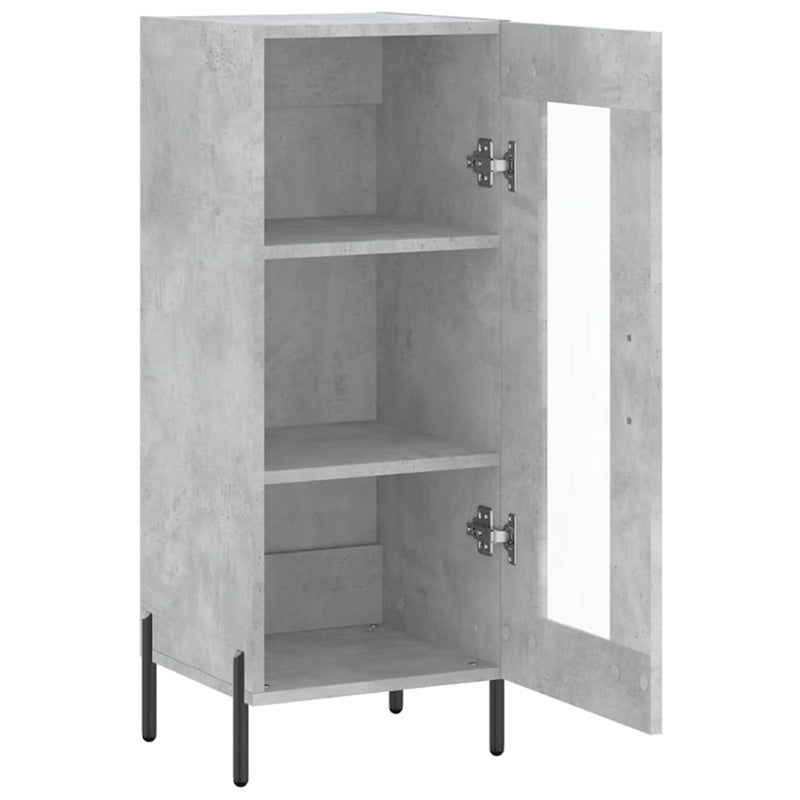 Sideboard Concrete Grey 34.5x34x90 cm Engineered Wood
