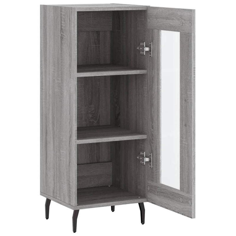 Sideboard Grey Sonoma 34.5x34x90 cm Engineered Wood