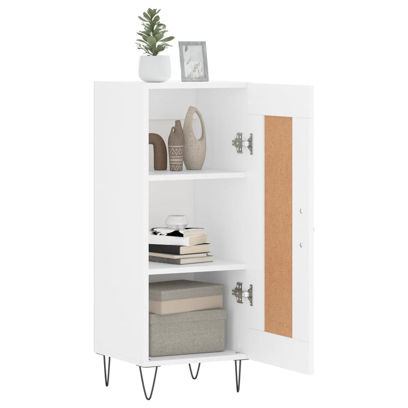 Sideboard White 34.5x34x90 cm Engineered Wood